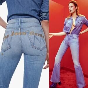 NWT MOTHER BOWIE The Super Cruiser High Rise Flare Jeans Sz 25 Jean Jenie #1H474